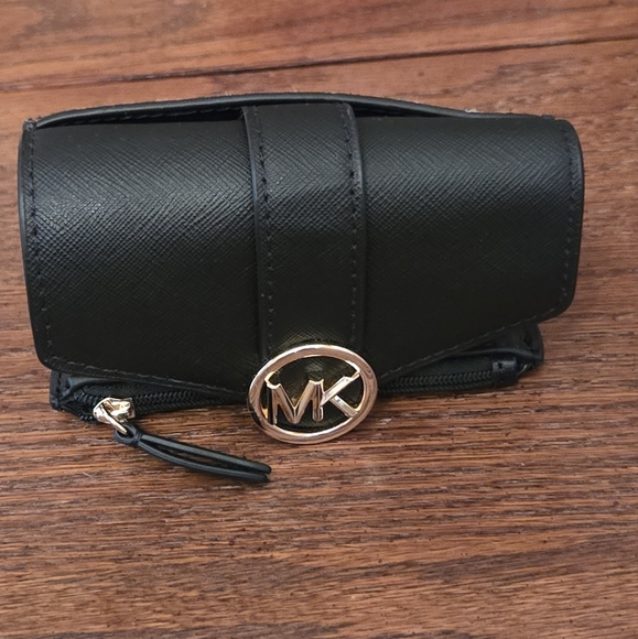 New Michael Kors Carmen black leather & haircalf handbag & wallet set - Picture 7 of 15